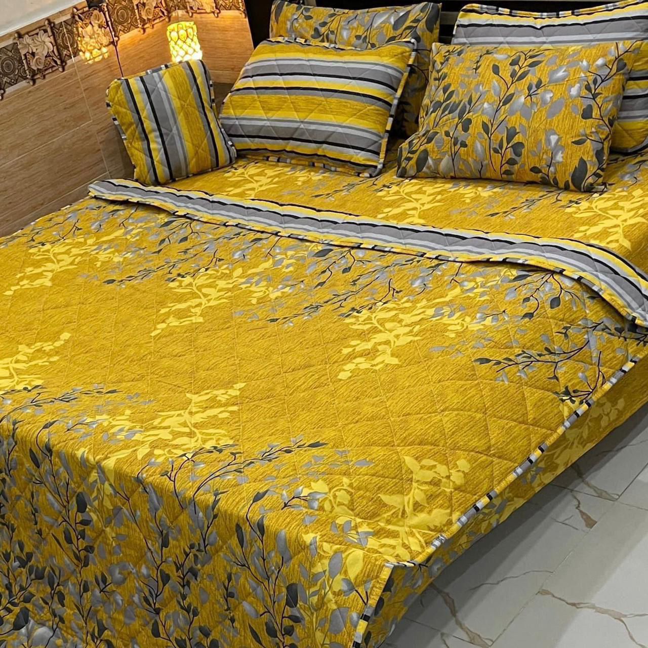 7Pc Printed Comforter Set