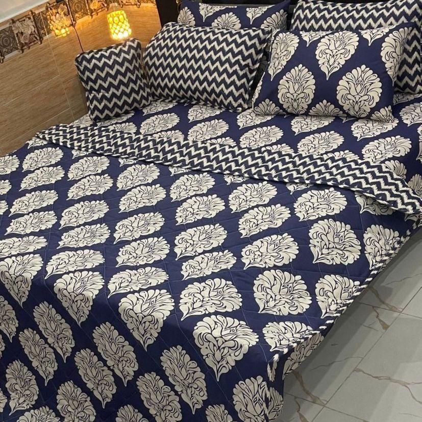 7Pc Printed Comforter Set