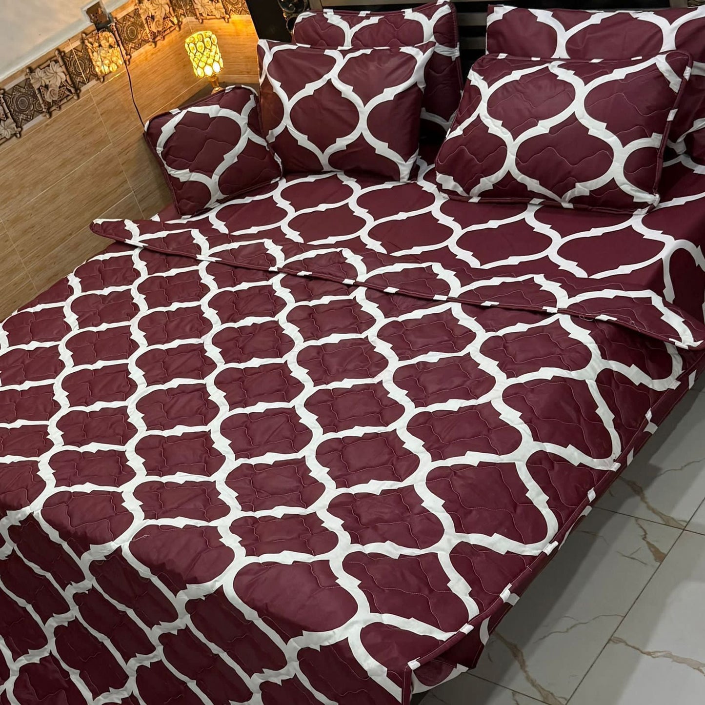 7Pc Printed Comforter Set