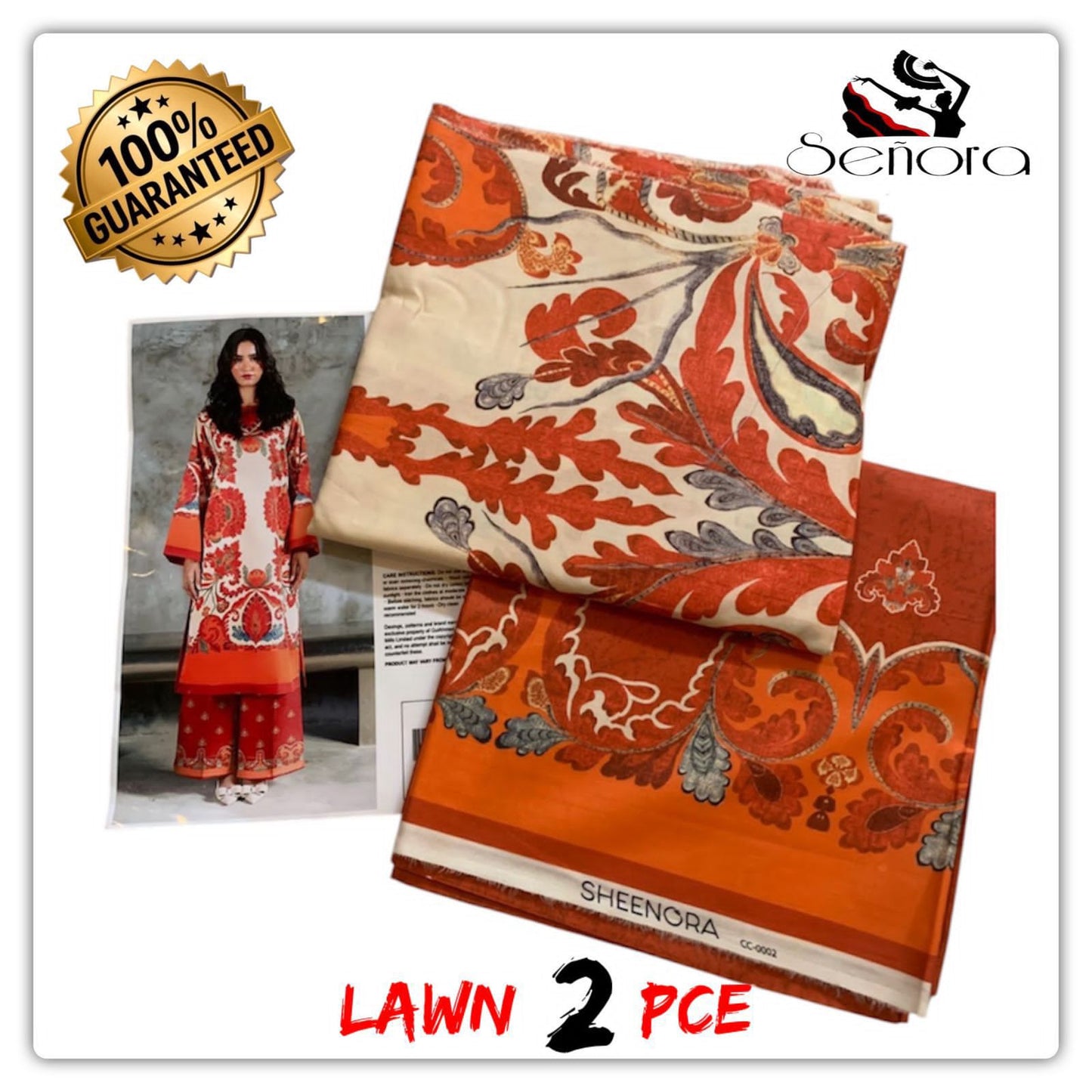 2Pc Printed Suit