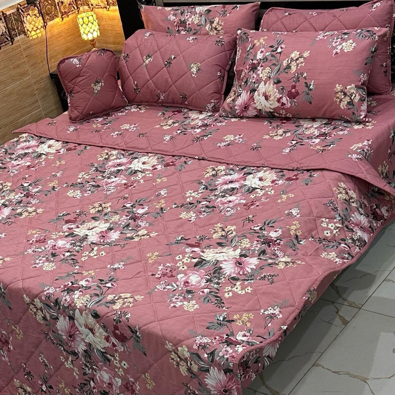 7Pc Printed Comforter Set