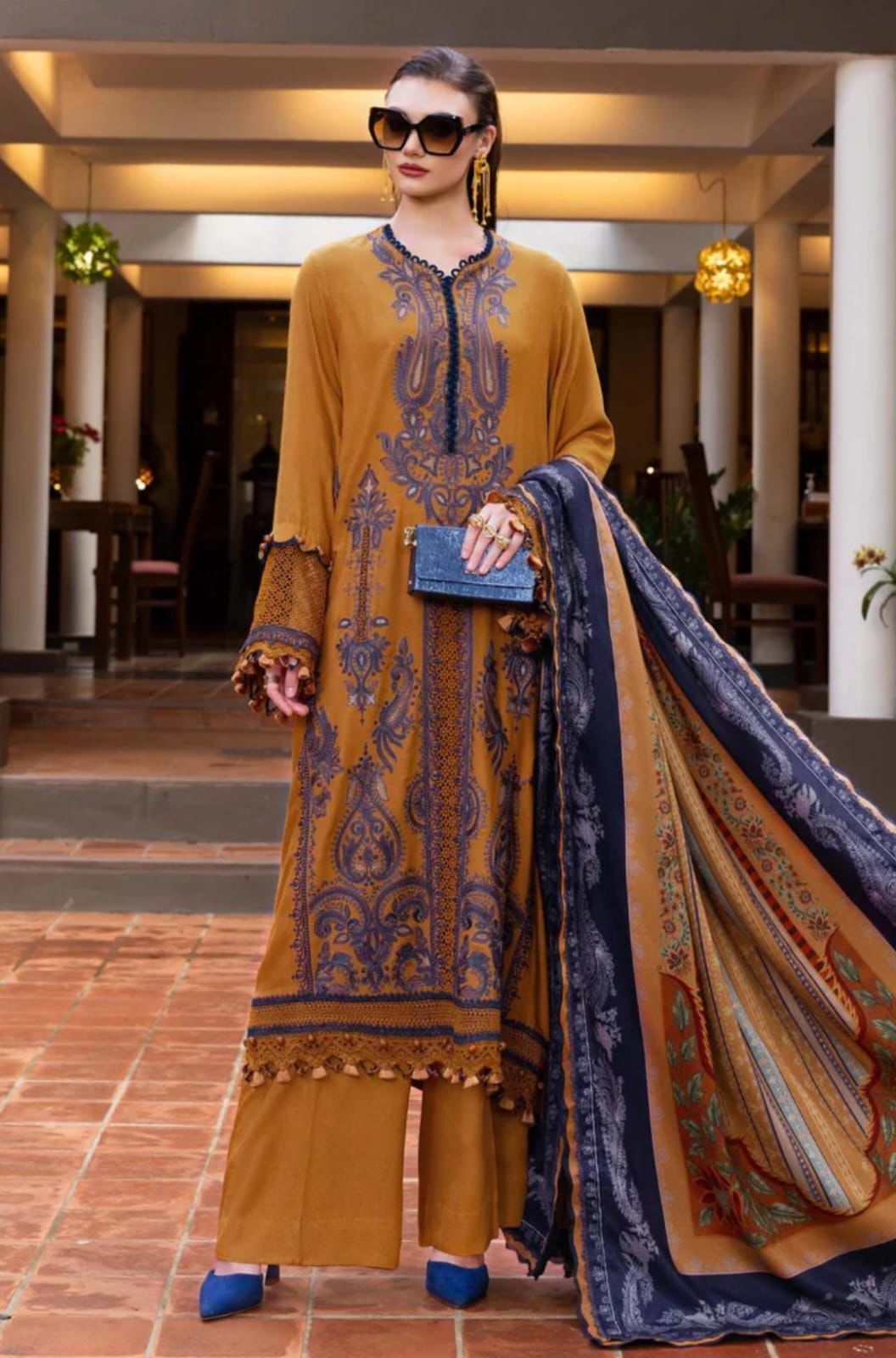 3Pcs Digital Printed Lawn Unstitched Suit