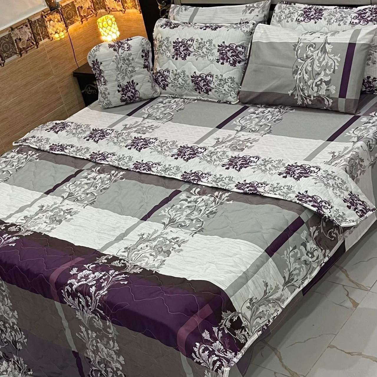 7Pc Printed Comforter Set