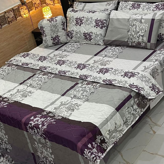 7Pc Printed Comforter Set