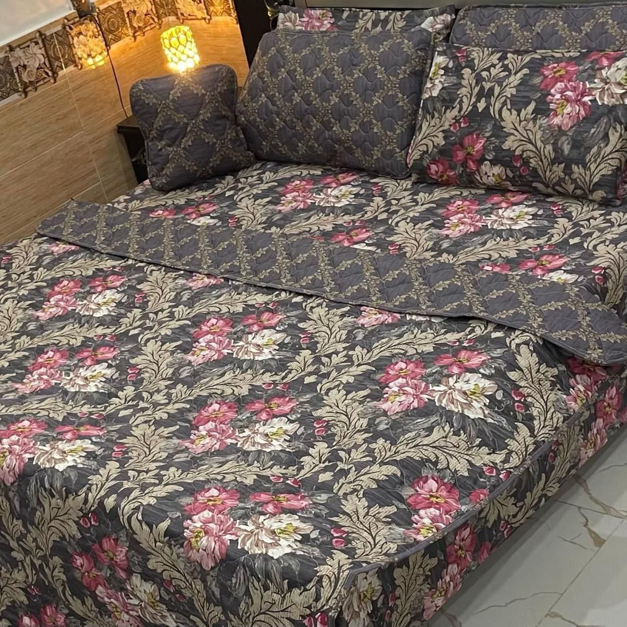 7Pc Printed Comforter Set