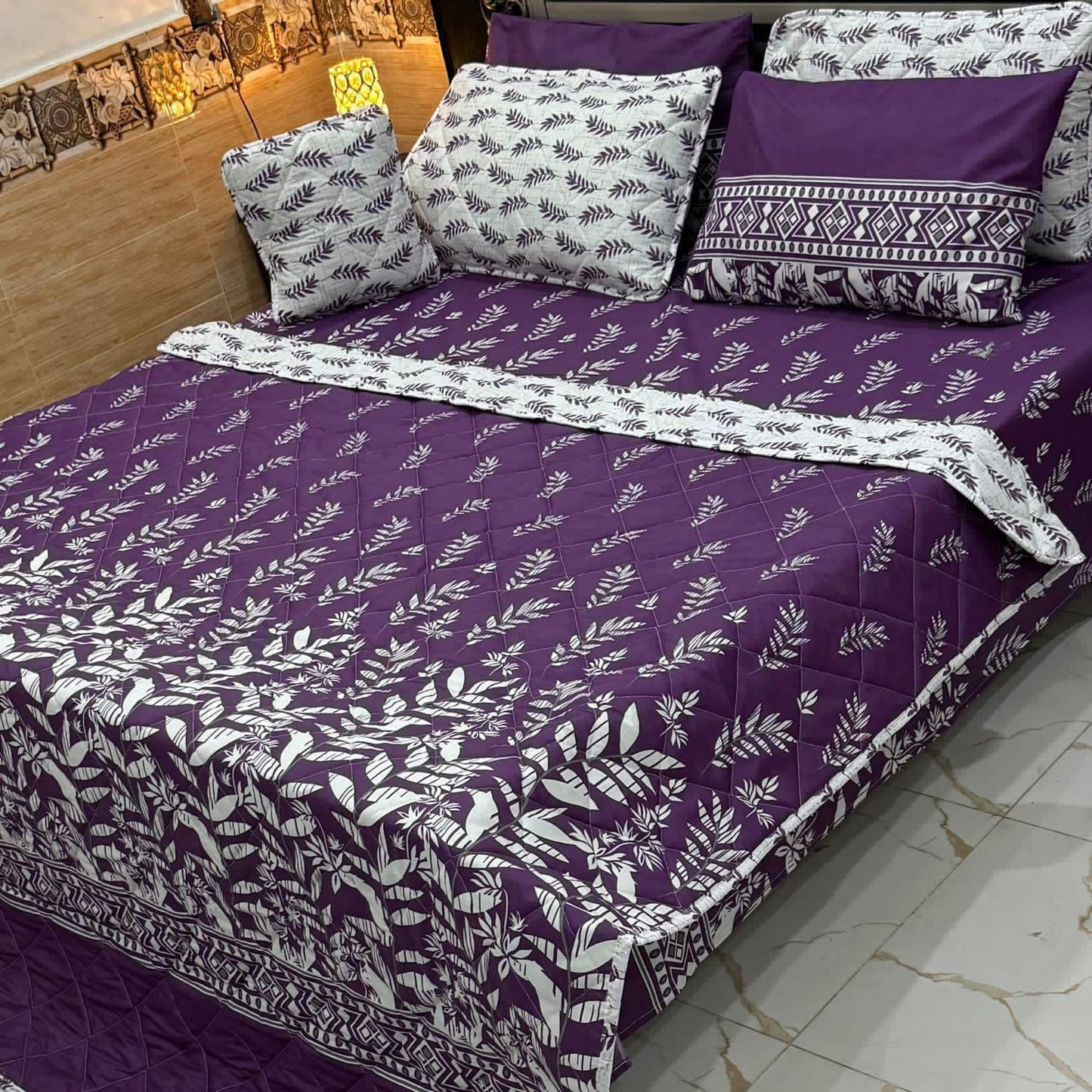 7Pc Printed Comforter Set