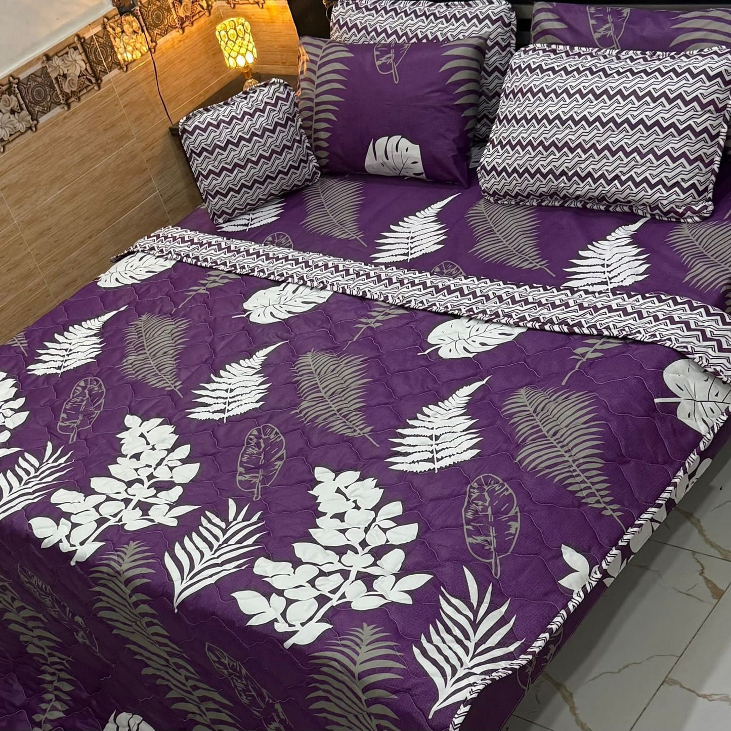 7Pc Printed Comforter Set