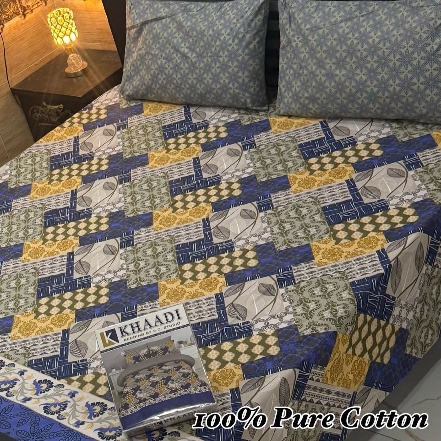 3 Pc Gift Pack Pure Cotton Bedsheet