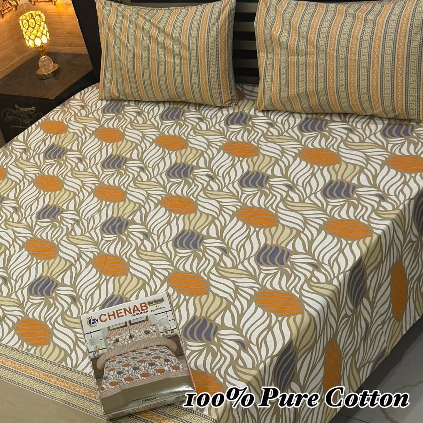3 Pc Gift Pack Pure Cotton Bedsheet
