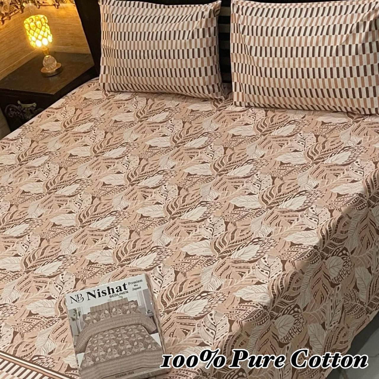 3 Pc Gift Pack Pure Cotton Bedsheet