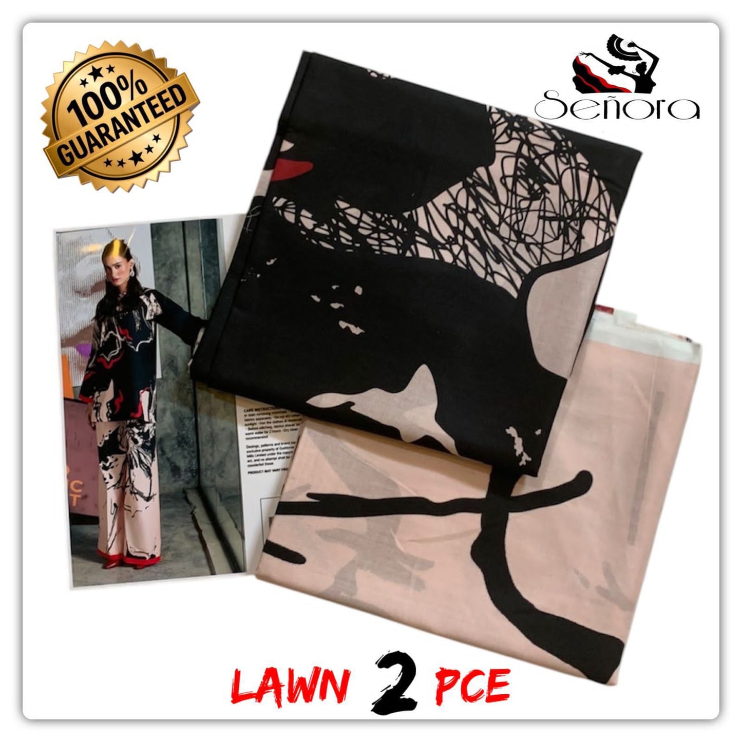 2Pc Printed Suit