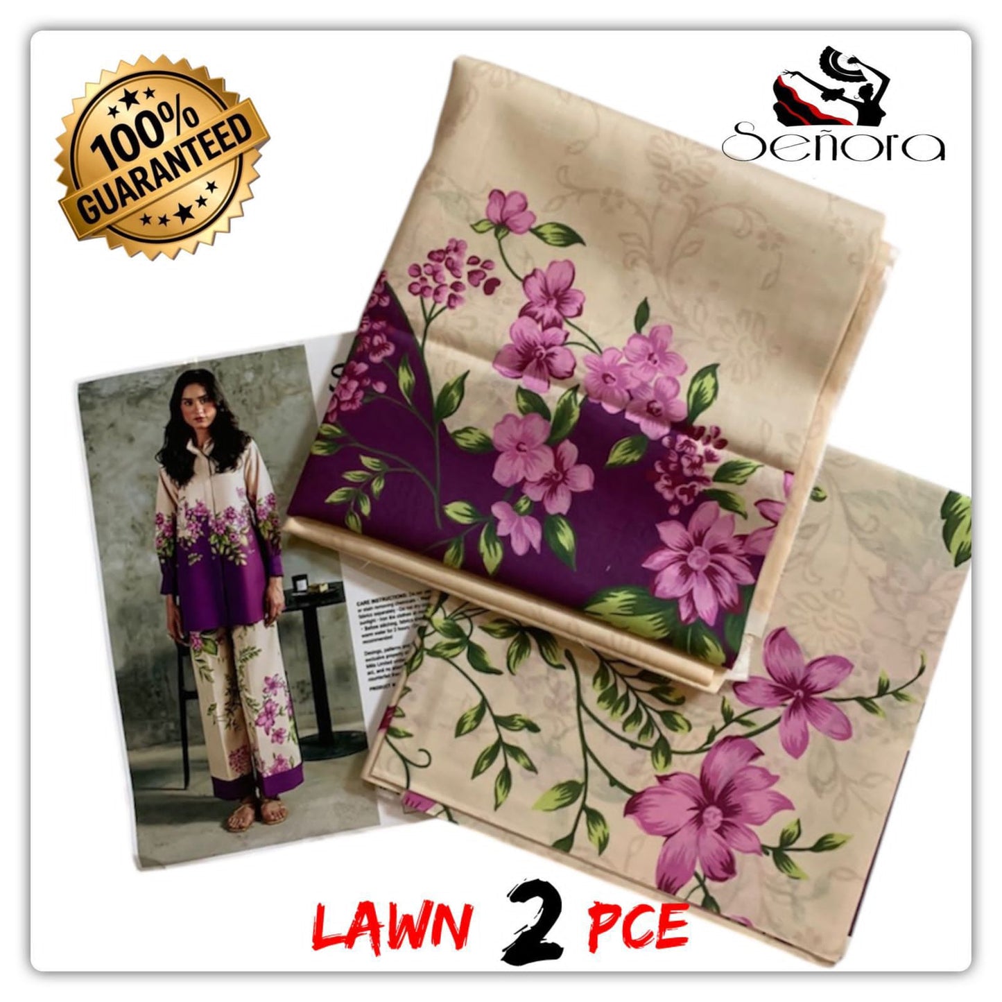 2Pc Printed Suit