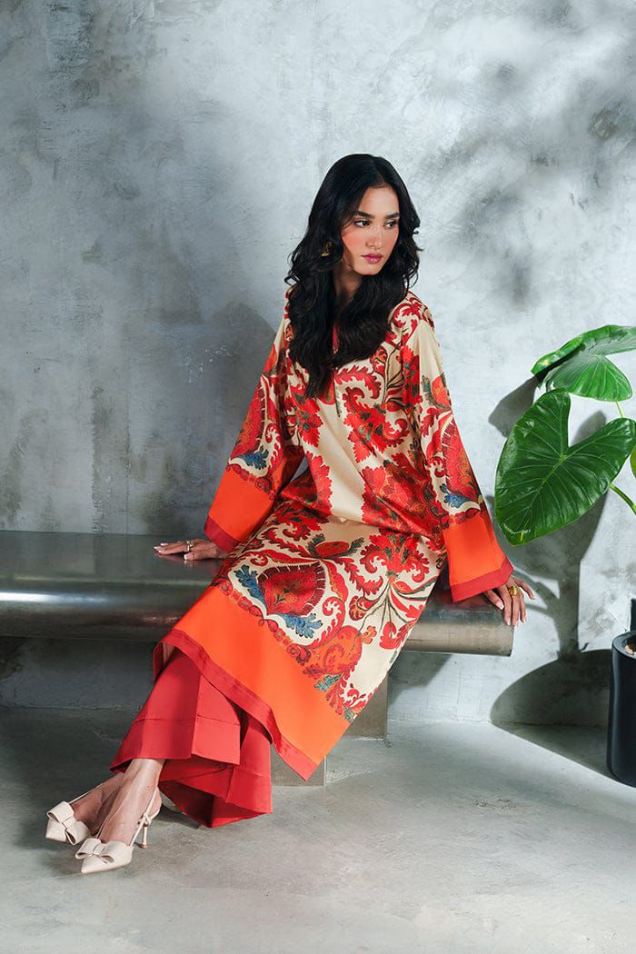 2Pc Printed Suit