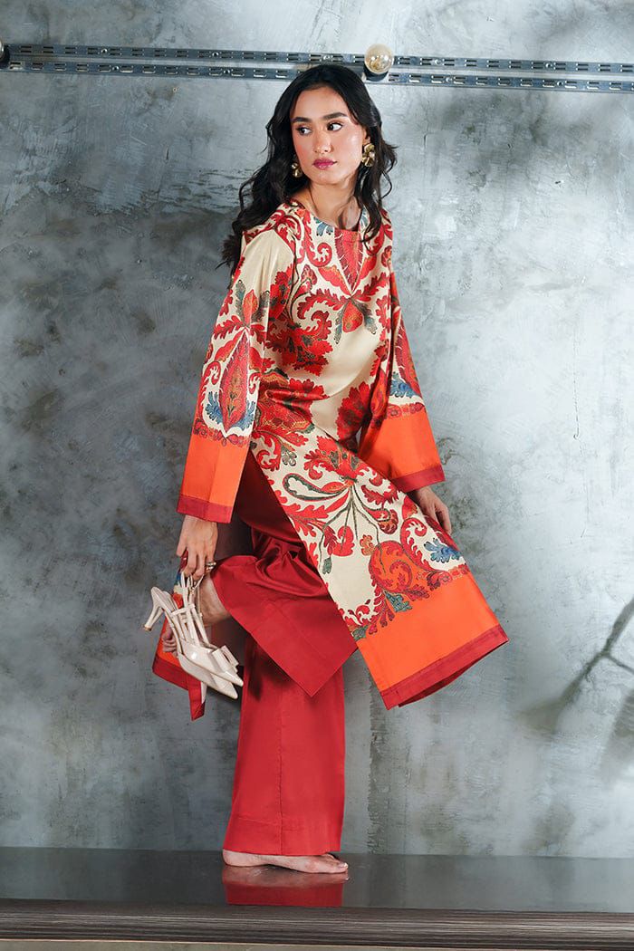 2Pc Printed Suit