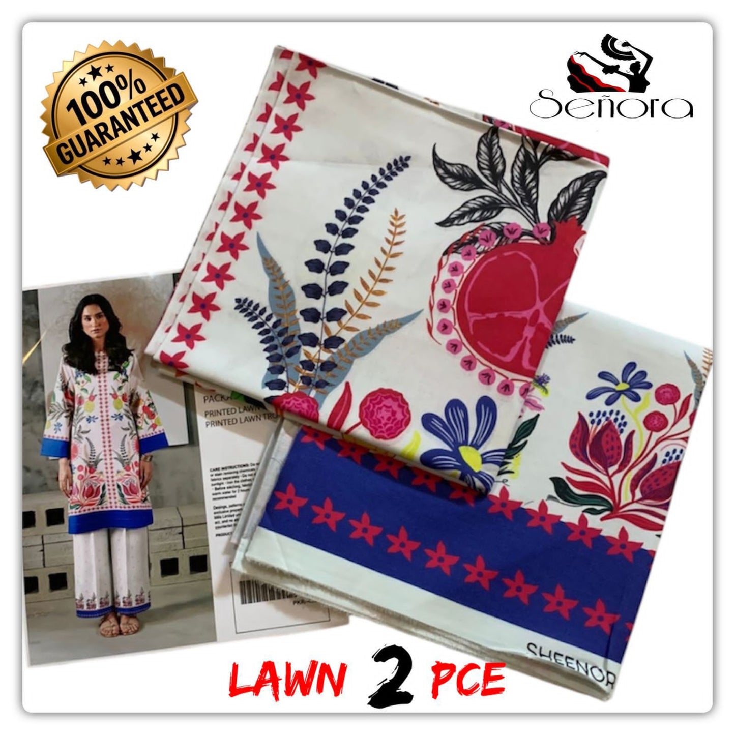 2Pc Printed Suit