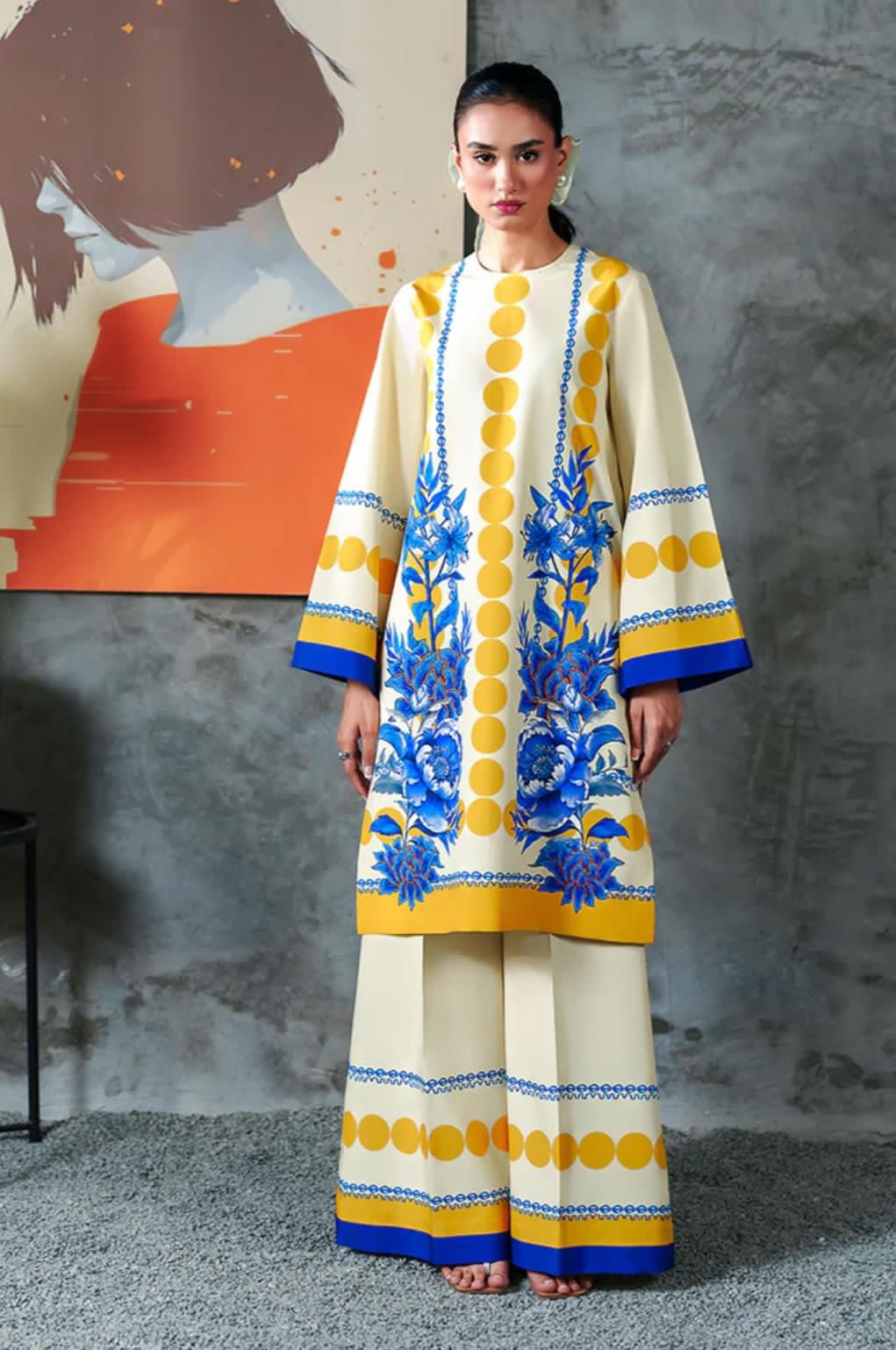 2Pc Printed Suit