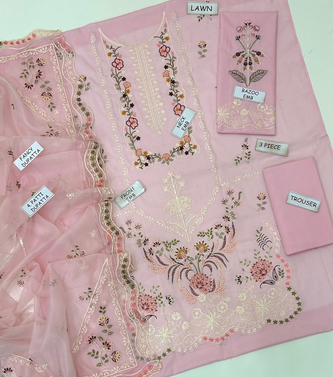 3PCS UNSTITCHED SUIT