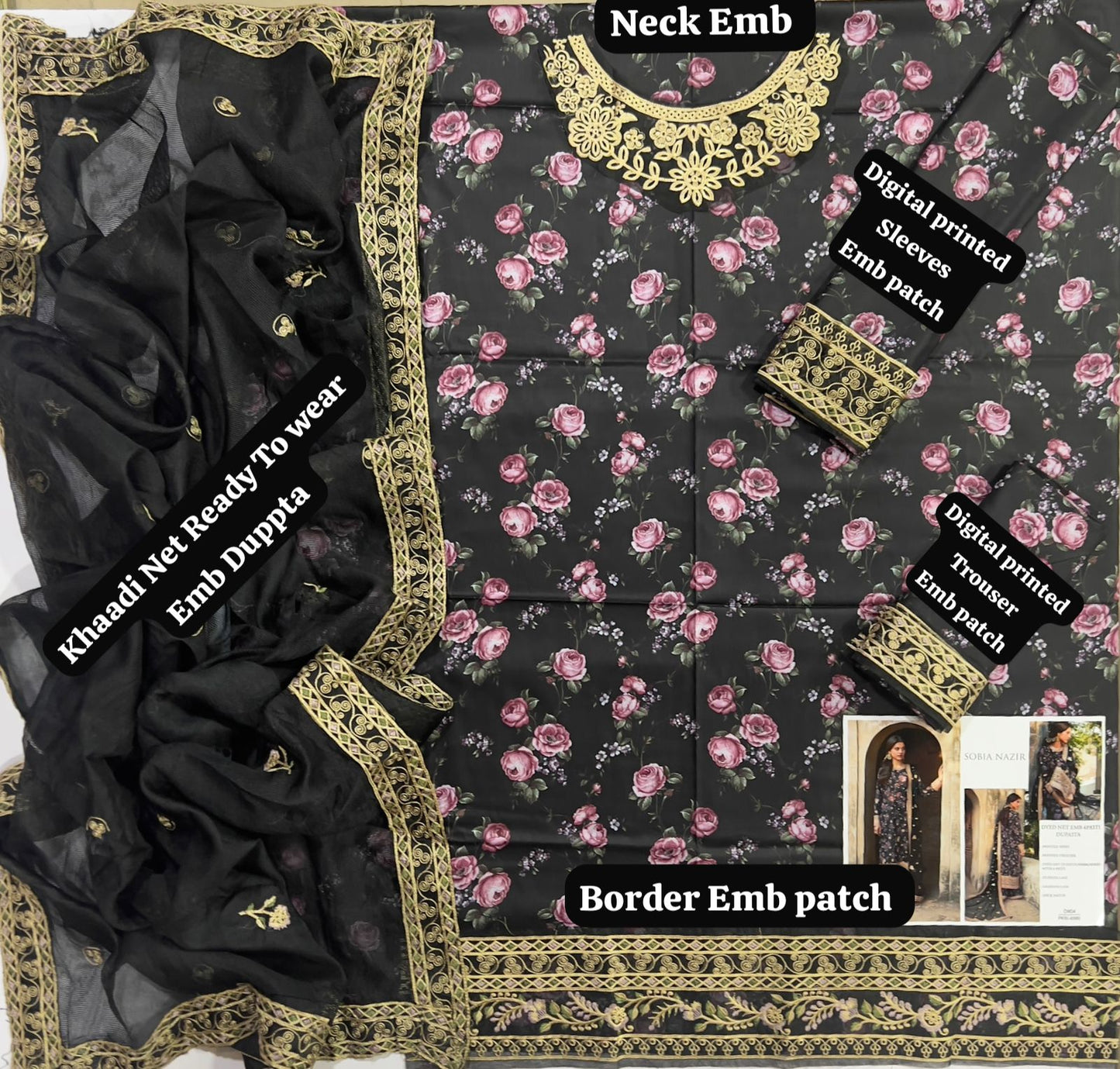 3PCS UNSTITCHED SUIT
