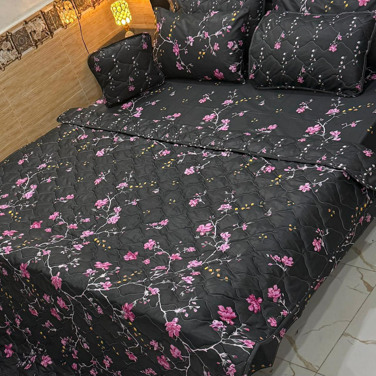 7Pc Printed Comforter Set