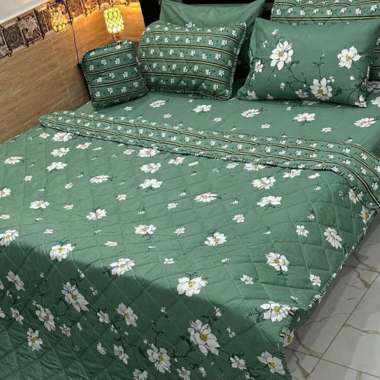 7Pc Printed Comforter Set