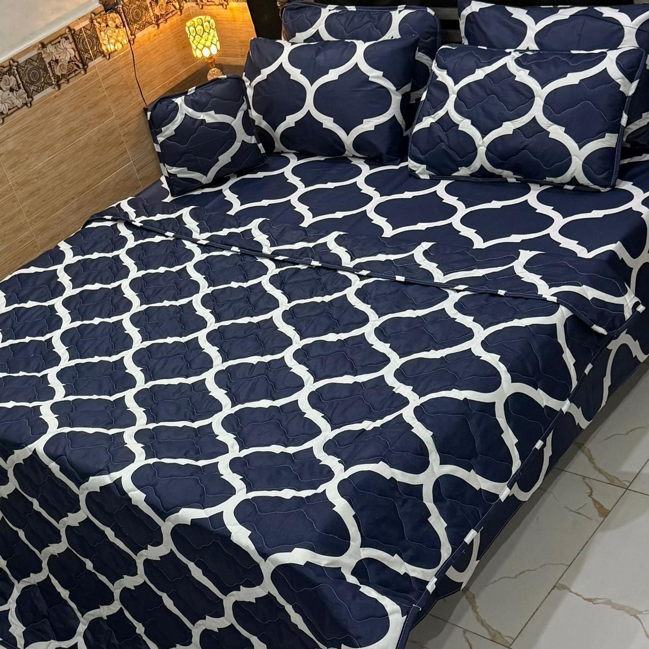 7Pc Printed Comforter Set