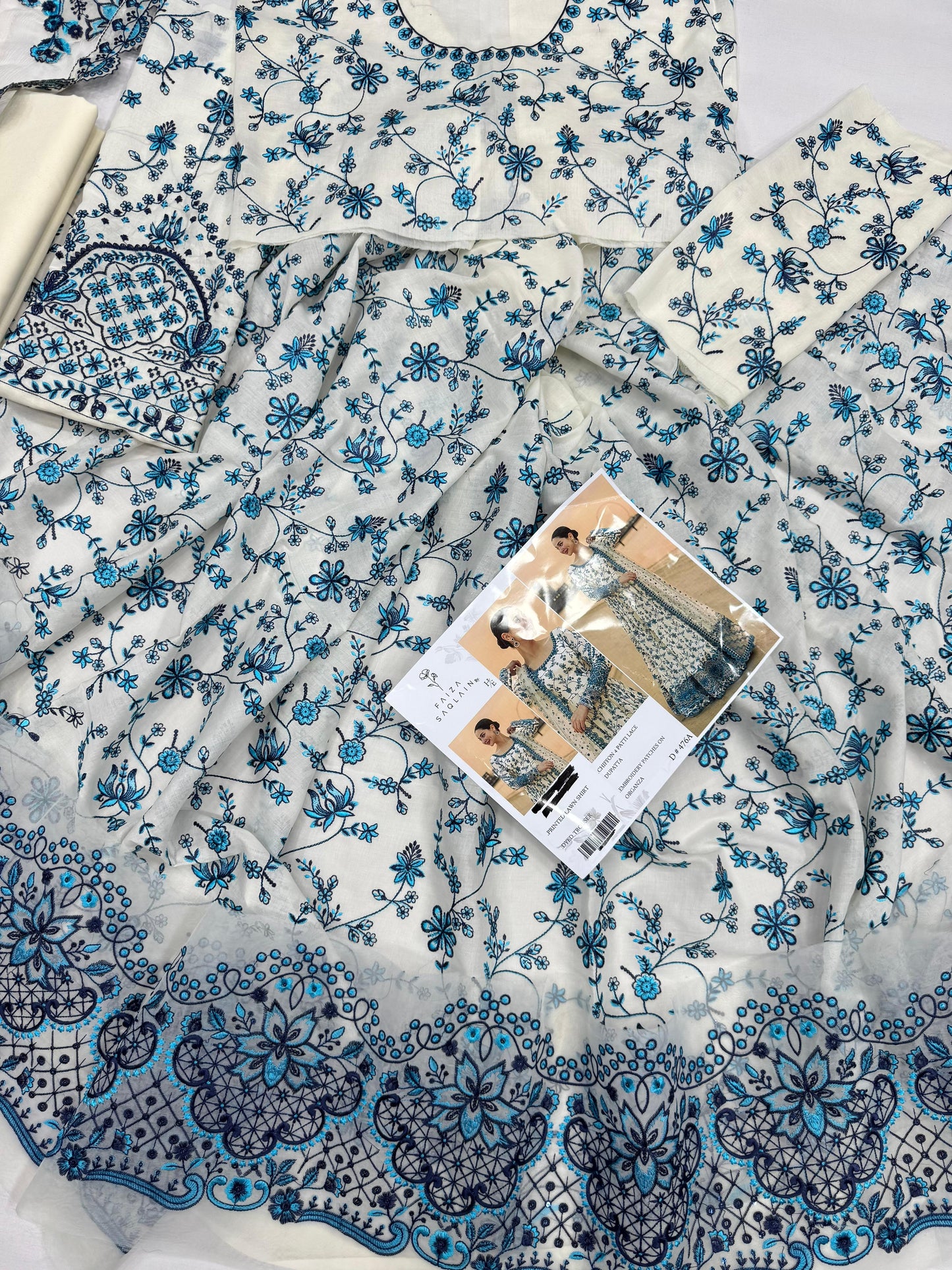 Heavy Embroidered 3Pc Suit