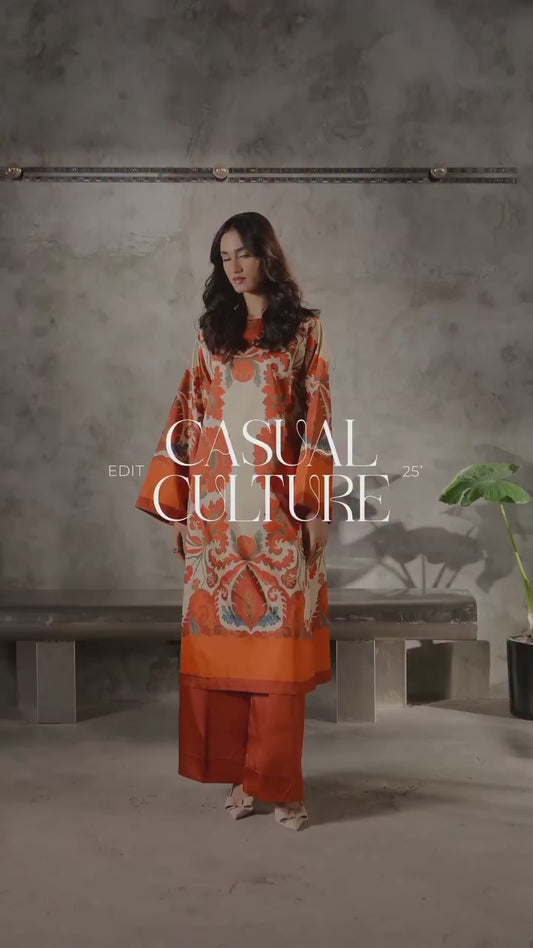 2Pc Printed Suit